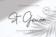 St Genoa - Signature Font