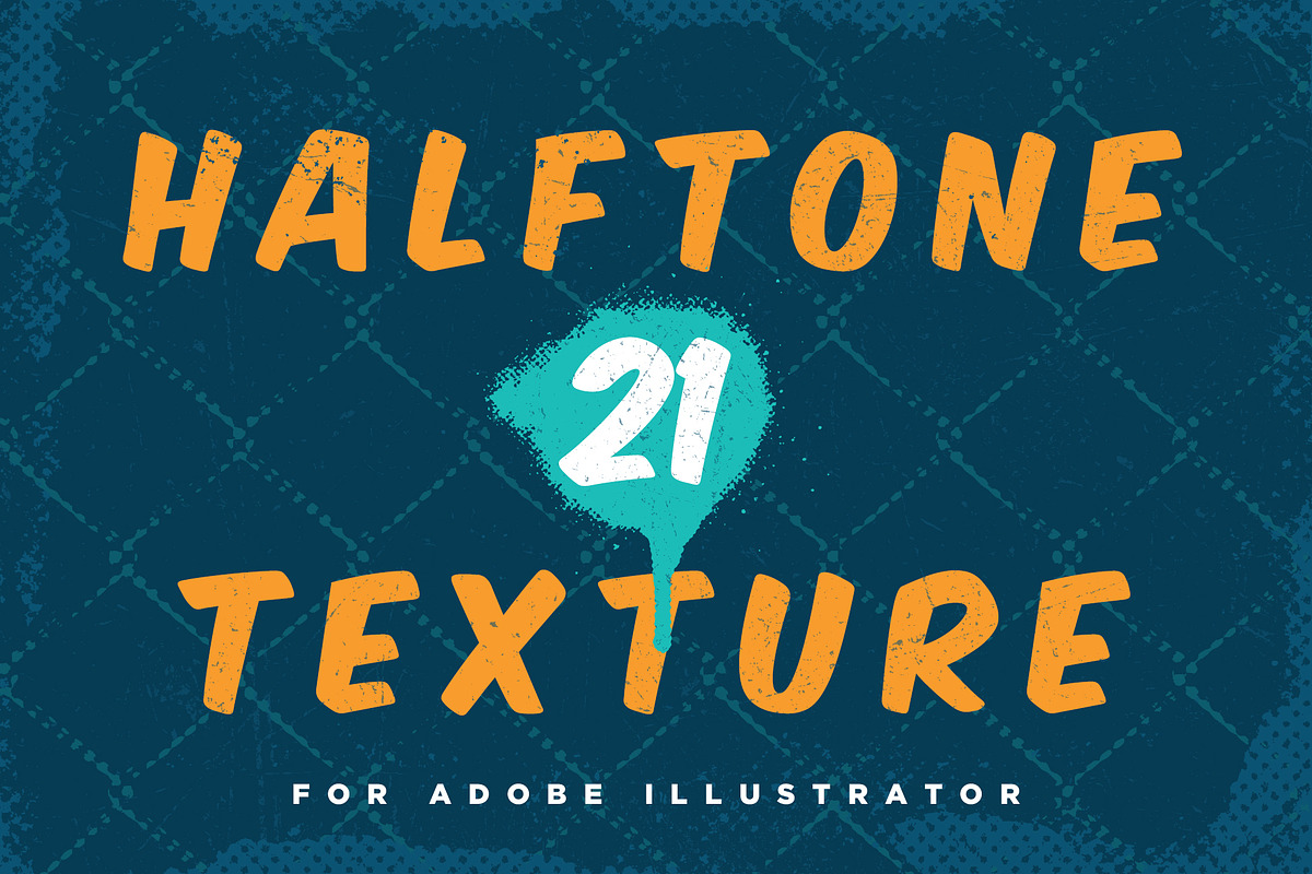 Halftone Texture for Illustrator in Textures - product preview 8