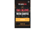 CoffeeLove PSD template