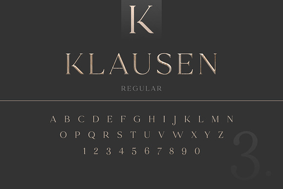 Klausen - Stylish All Caps Serif in Serif Fonts - product preview 3