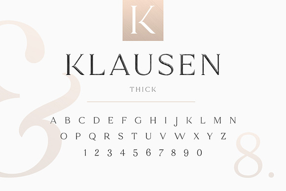 Klausen - Stylish All Caps Serif in Serif Fonts - product preview 8