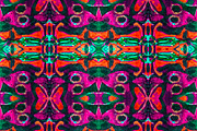 African Style Colorful Abstract Seam