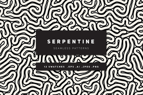Serpentine Seamless Patterns Set