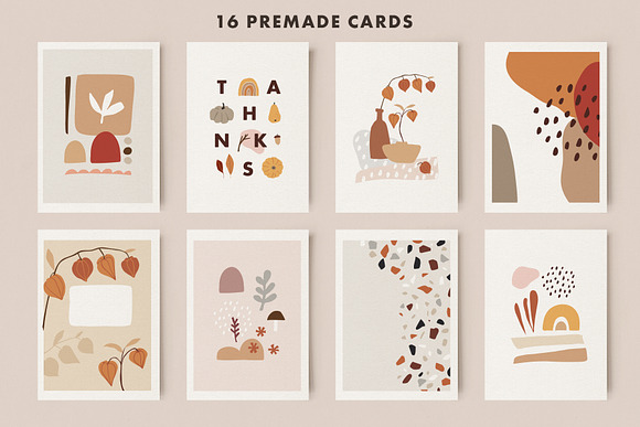 120+ Abstract geometric autumn set in Illustrations - product preview 2