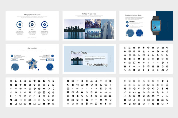 Zuloa : Blue Business Powerpoint in PowerPoint Templates - product preview 6