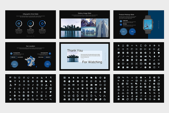 Zuloa : Blue Business Powerpoint in PowerPoint Templates - product preview 12