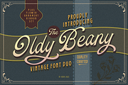 Oldy Beany Font Duo + Extras