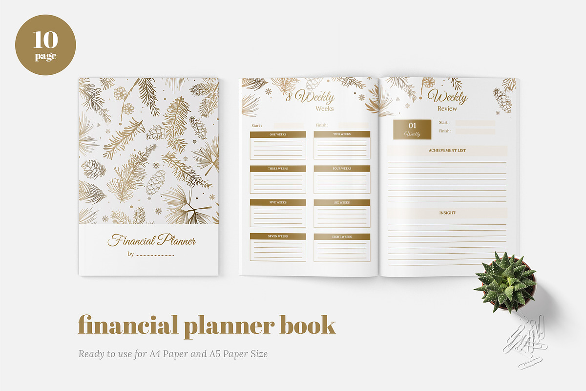 Finance Daily Planner Book in Brochure Templates - product preview 8
