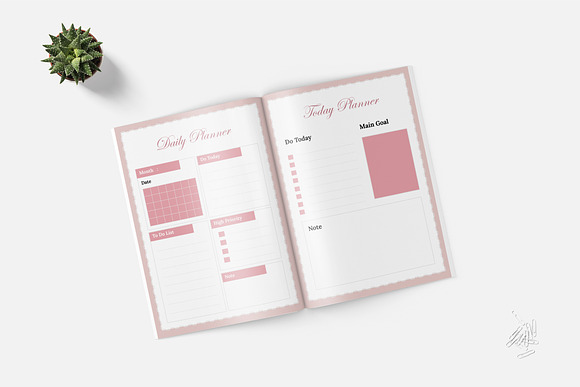 Finance Daily Planner Book in Brochure Templates - product preview 1