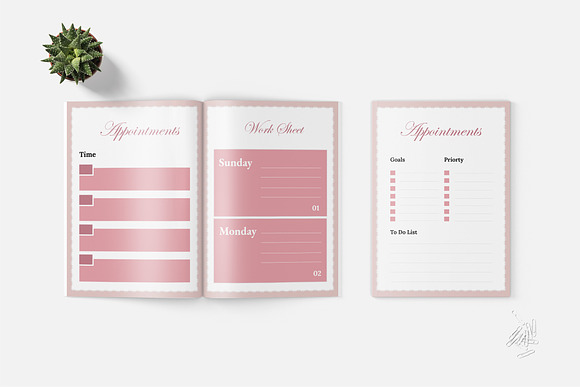 Finance Daily Planner Book in Brochure Templates - product preview 2