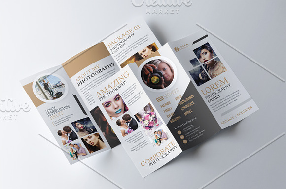 Photography Trifold Brochure in Brochure Templates - product preview 1