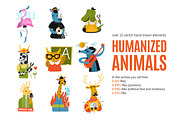 Humanized Animals Flat Set