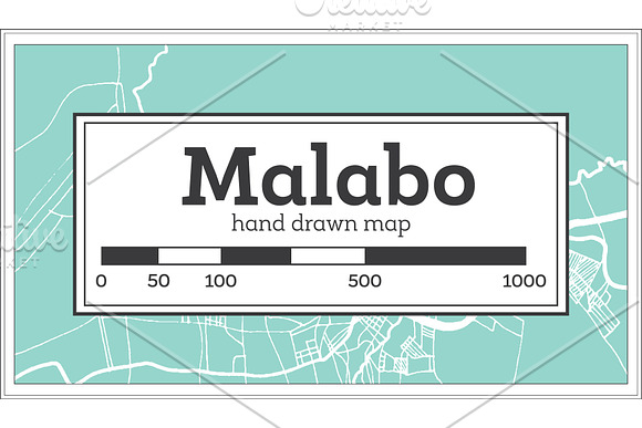 Malabo Equatorial Guinea City Map in Illustrations - product preview 6