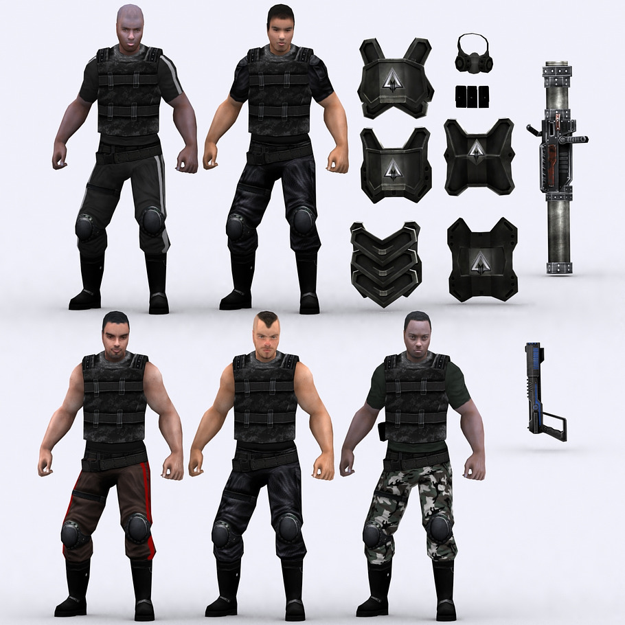 3DRT - Heavy troopers in People - product preview 2