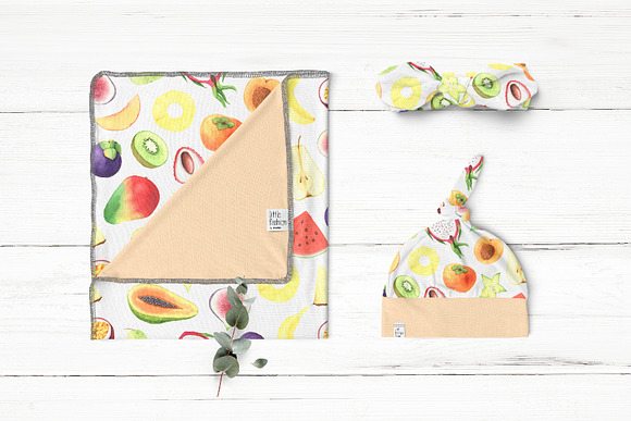 Watercolor Vitaminica Fruit Set in Graphics - product preview 6