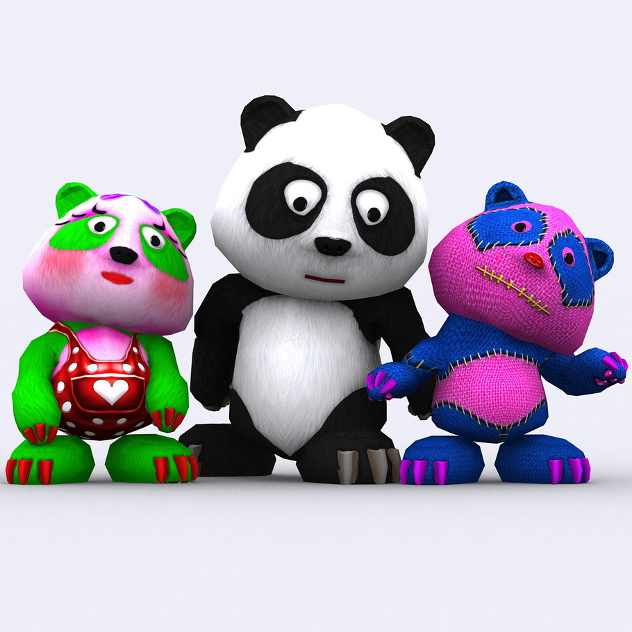 3DRT - Toonpets pandas in Fantasy - product preview 2