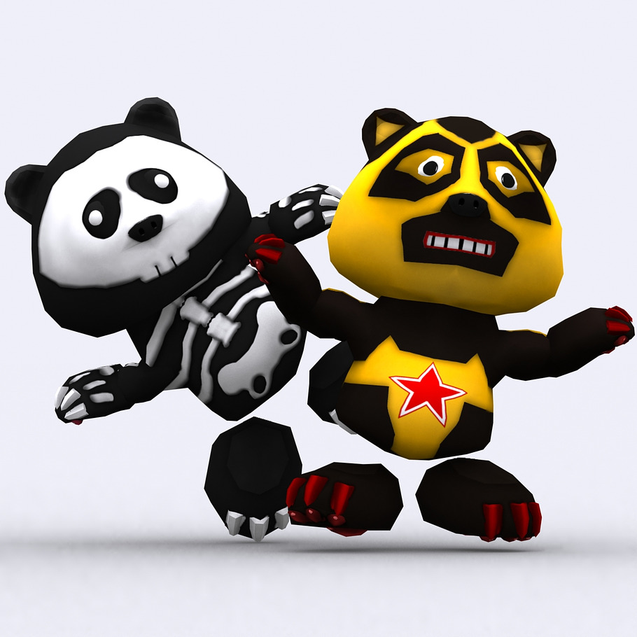 3DRT - Toonpets pandas in Fantasy - product preview 4