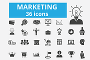 36 marketing icons