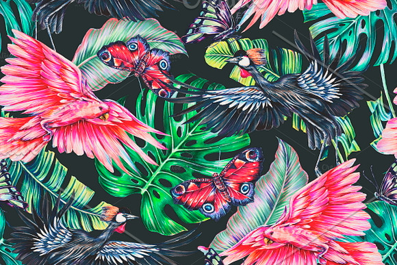 Tropical jungle patterns in Patterns - product preview 2
