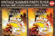 Vintage Summer Party Flyer