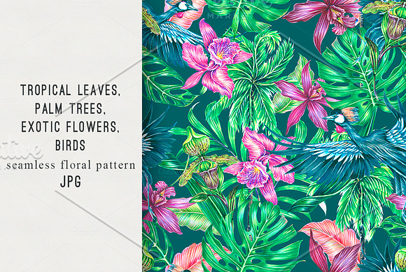 Tropical jungle patterns in Patterns - product preview 9