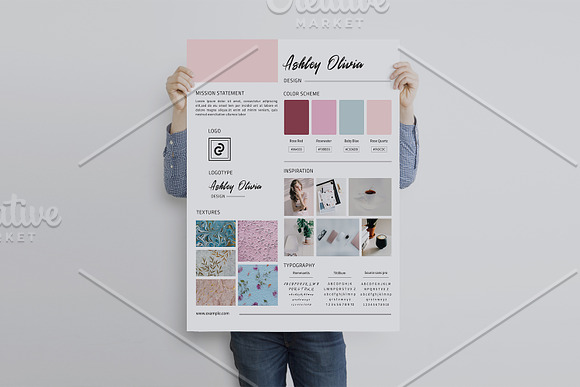 Branding Board Template V01 in Flyer Templates - product preview 1