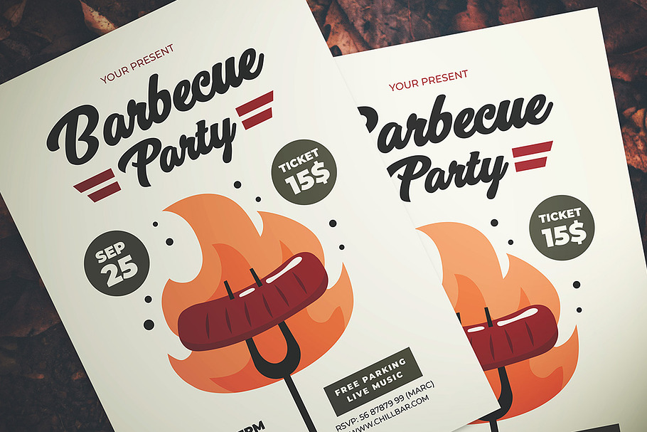 Barbecue Party Flyer in Flyer Templates - product preview 8