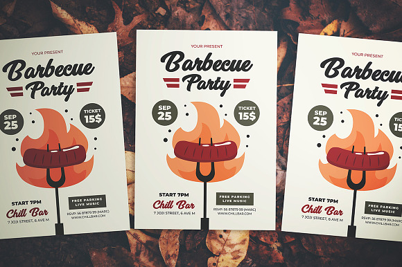 Barbecue Party Flyer in Flyer Templates - product preview 2