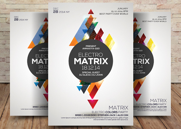7 Party Flyers Bundle in Flyer Templates - product preview 1