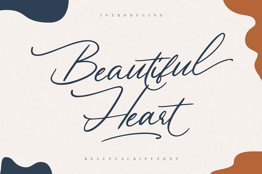 Beautiful Heart Font in Script Fonts - product preview 8