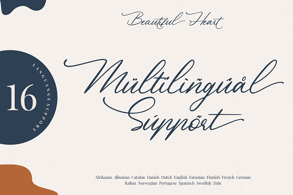 Beautiful Heart Font in Script Fonts - product preview 14