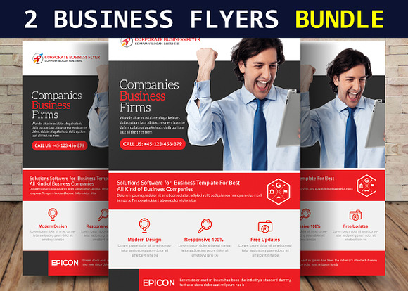 2 Family Law Attorneys Flyers Bundle in Flyer Templates - product preview 2
