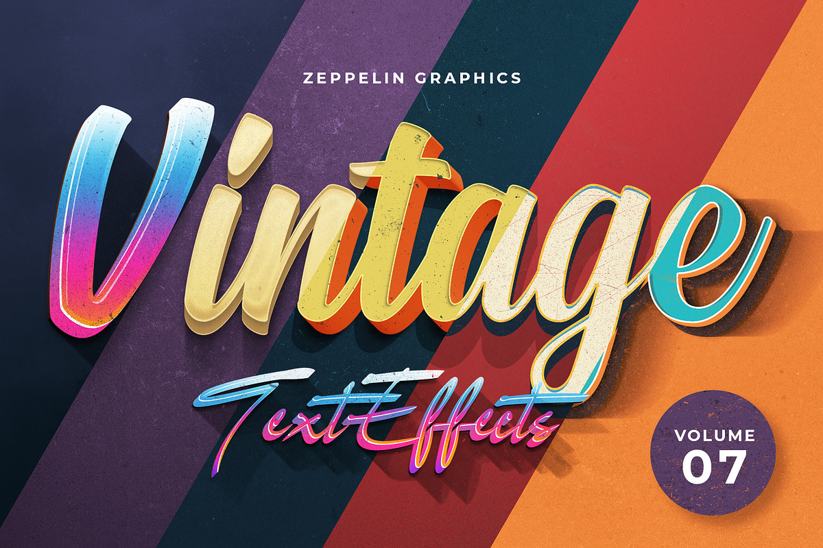 Vintage Text Effects Vol.7 in Add-Ons - product preview 8