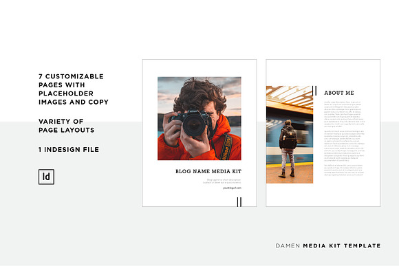 Damen Media Kit Template in Brochure Templates - product preview 1