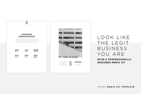 Damen Media Kit Template in Brochure Templates - product preview 3