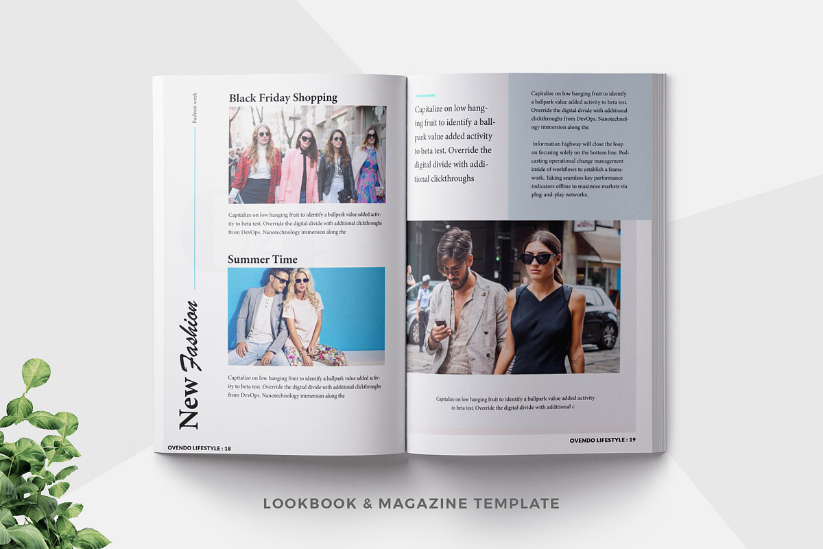 Lifestyle Magazine Lookbook Template in Magazine Templates - product preview 8