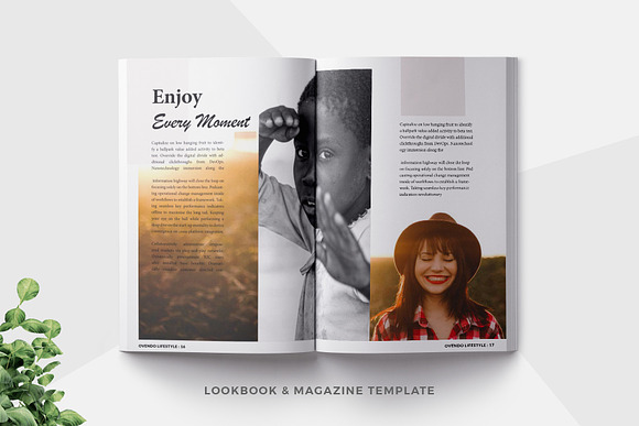 Lifestyle Magazine Lookbook Template in Magazine Templates - product preview 5
