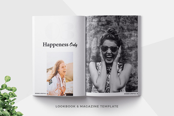 Lifestyle Magazine Lookbook Template in Magazine Templates - product preview 12