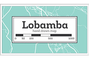 Lobamba Swaziland City Map in Retro