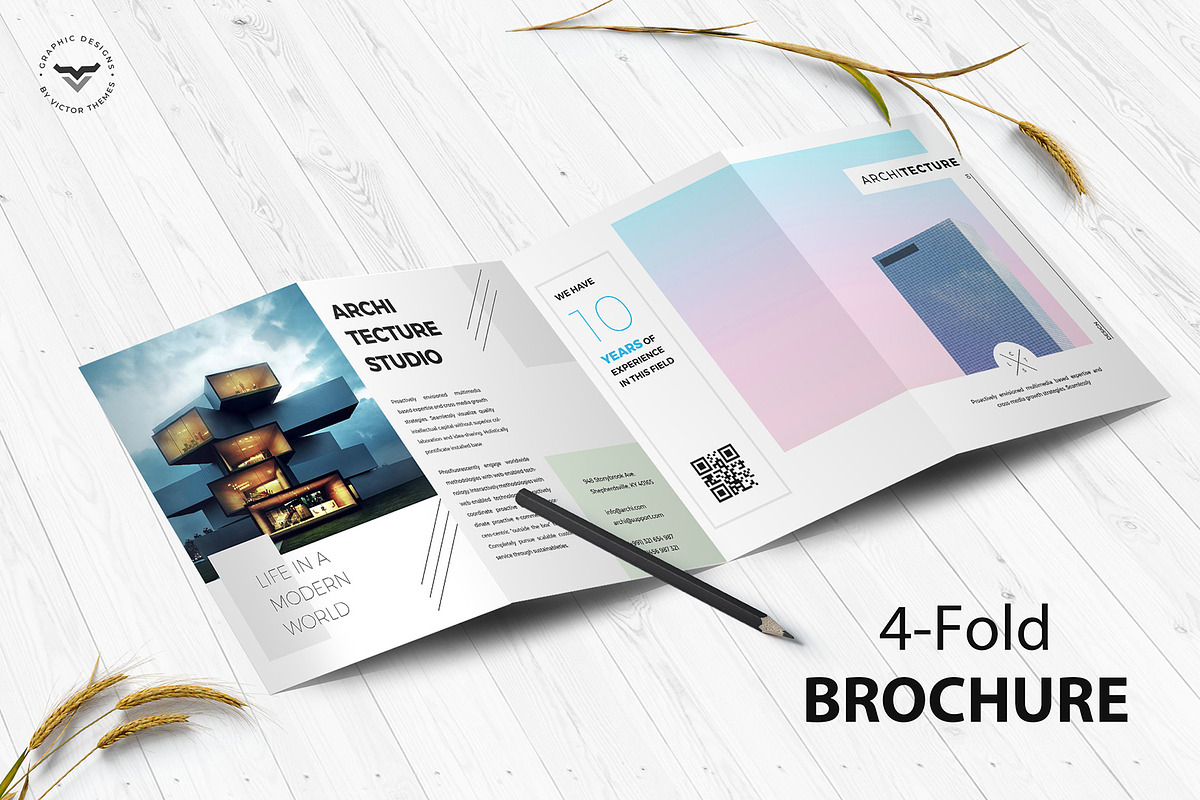 Sign In Architecture 4-Fold Brochure in Brochure Templates - product preview 8