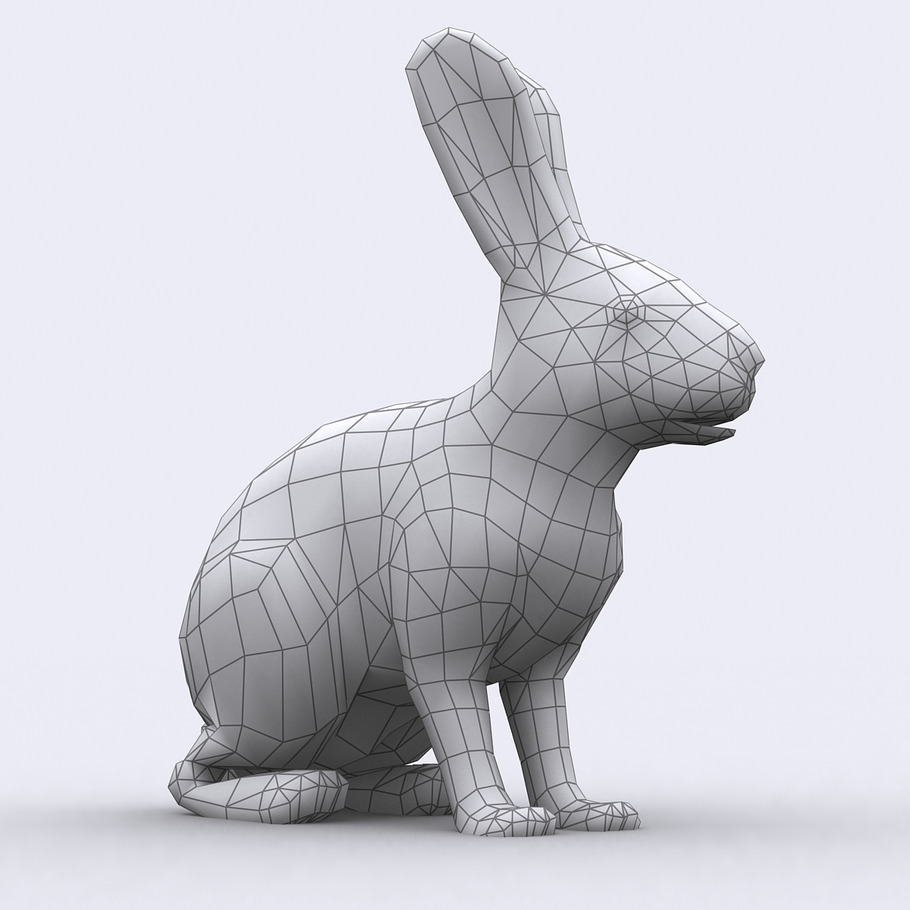 3DRT - Wild animals -Hare in Animals - product preview 1