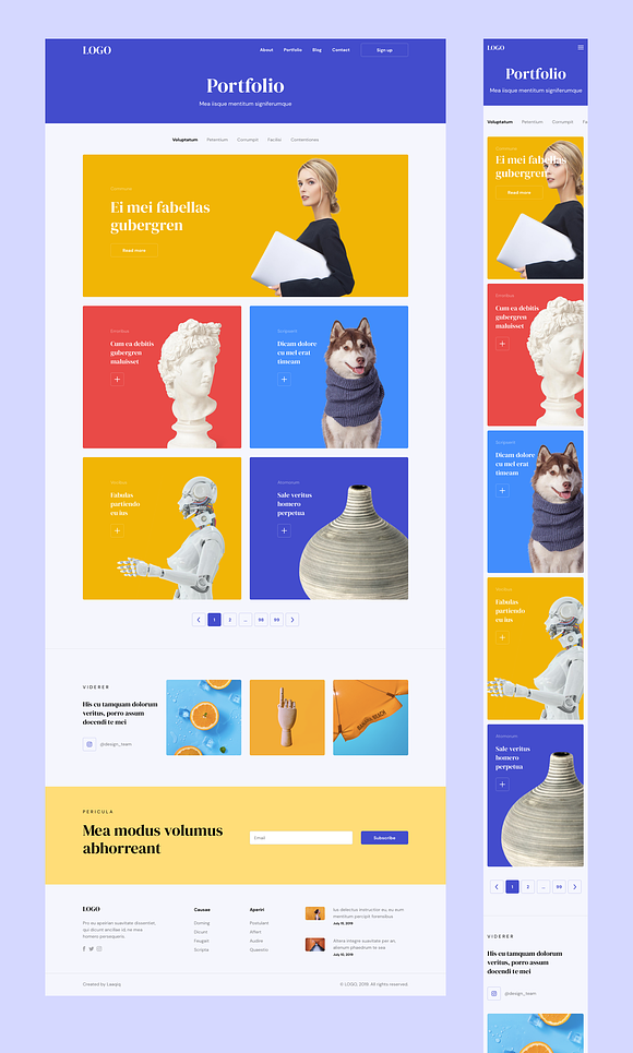 RETEM – Responsive Templates in Landing Page Templates - product preview 6
