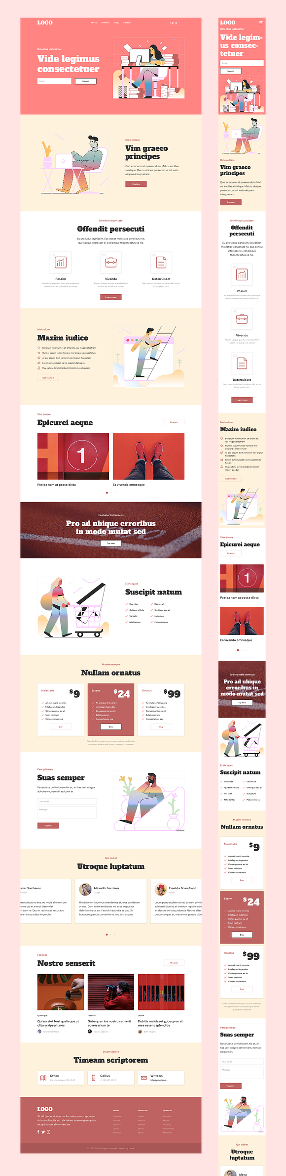 RETEM – Responsive Templates in Landing Page Templates - product preview 11