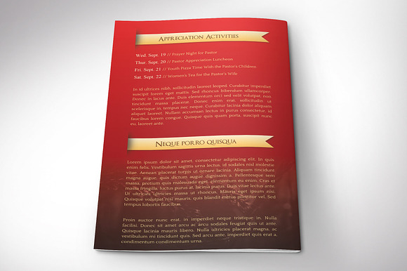 Pastor Anniversary Program Word 4pgs in Brochure Templates - product preview 2