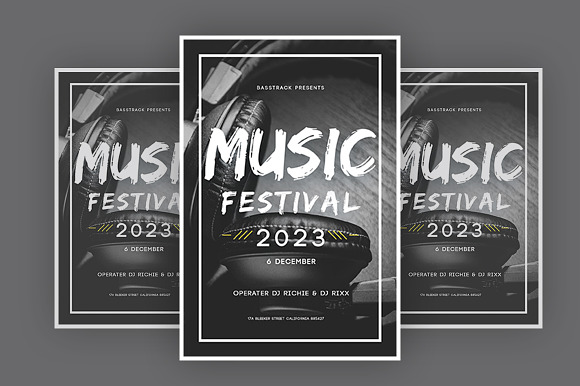 Music Festival 2023 in Flyer Templates - product preview 1