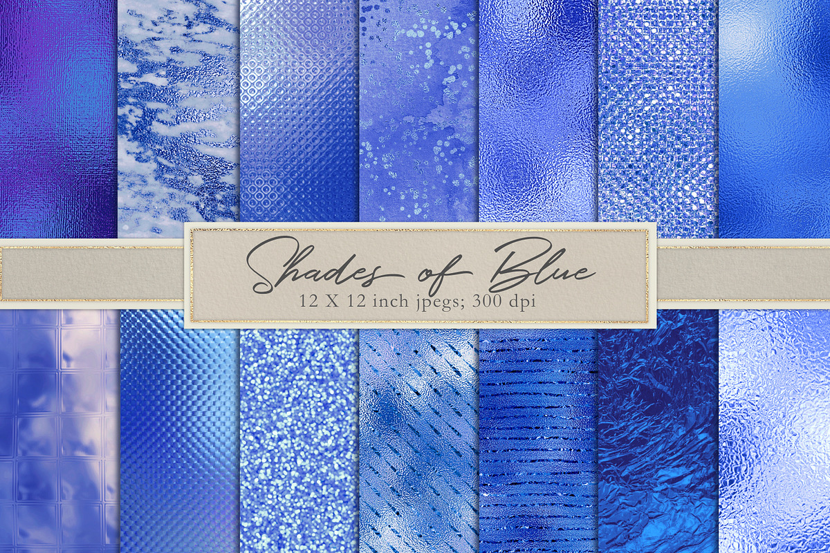Blue metallic textures in Textures - product preview 8