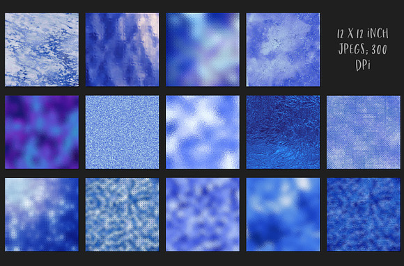 Blue metallic textures in Textures - product preview 1