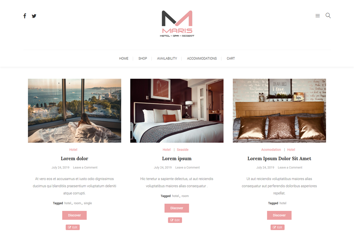 Maris - Booking Accomodation in WordPress Business Themes - product preview 8