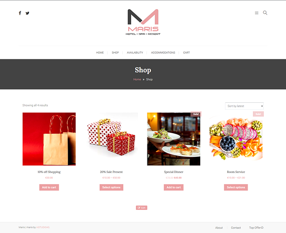 Maris - Booking Accomodation in WordPress Business Themes - product preview 3