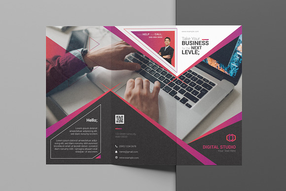 Multipurpose Tri-fold brochure in Brochure Templates - product preview 3